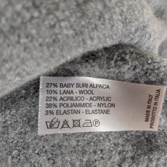 Boutique Light Gray Classic Button Down Cardigan Sweater Size M - Picture 4 of 4